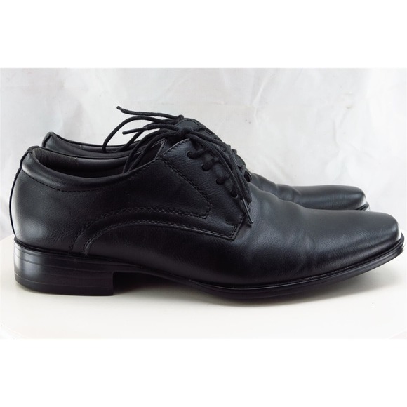 Apt. 9 Size 8.5 M Black Derby Oxfords Synthetic Men - Picture 4 of 8
